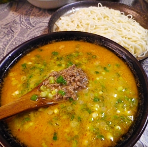白石うーめんで、ココナッツ坦々つけ麺 レシピ・作り方 by leopoo|楽天レシピ